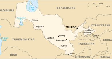 Uzbekistan cartina